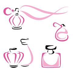 Image showing Perfume containers