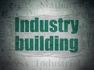 Image showing Industry concept: Industry Building on Digital Paper background