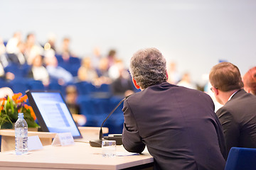 Image showing Speaker at Business Conference and Presentation.