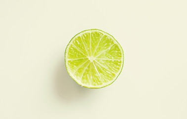 Image showing lime slice over white