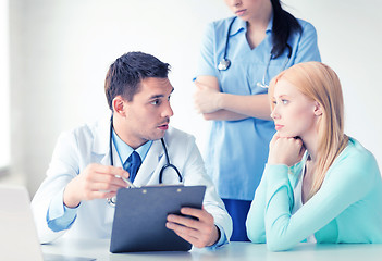 Image showing male doctor with patient