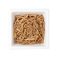 Image showing Traditional Chinese Medicine - Ginseng fiber (Panax ginseng)