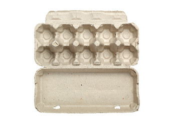 Image showing Empty egg carton