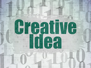 Image showing Business concept: Creative Idea on Digital Paper background