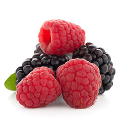 Image showing Raspberry with blackberry 