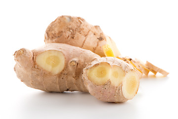 Image showing Ginger root on white