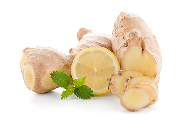 Image showing Ginger root on white