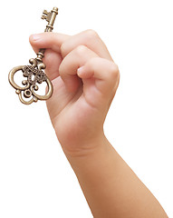 Image showing key in a hand