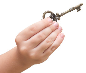 Image showing key in a hand