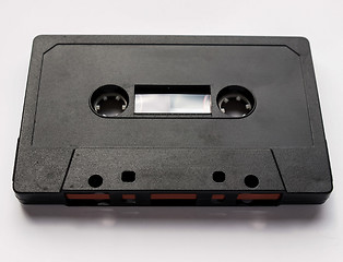 Image showing Black tape cassette