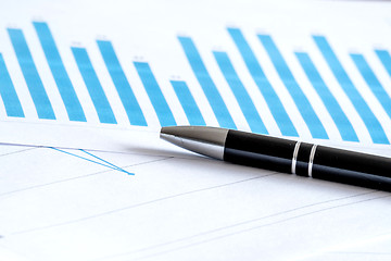 Image showing Pen on a paper diagram