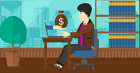 Image showing Businessman working in office.