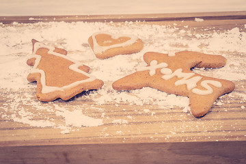 Image showing Homemade cookie figues for Xmas