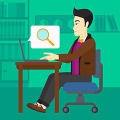 Image showing Man working in office.