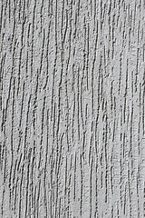 Image showing Relief plaster grey wall