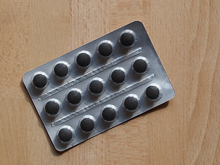 Image showing Medical pills on a table
