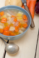 Image showing Traditional Italian minestrone soup 