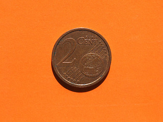 Image showing Euro cent coins