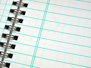 Image showing Blank notebook page