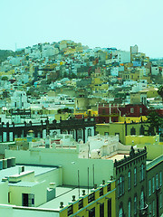 Image showing rooftop view Vegueta Grand Canary Island Plaza Santa Ana Town Ha