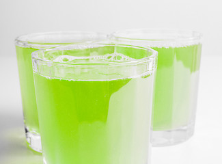 Image showing Green apple juice