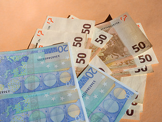 Image showing Fifty and Twenty Euro notes