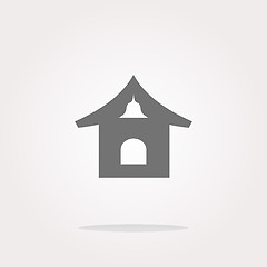 Image showing vector house web icon button. Web Icon Art. Graphic Icon Drawing