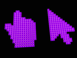 Image showing Set of Link selection computer mouse cursor 