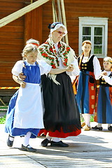 Image showing Unidentified dancers in folklore ensemble