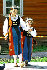 Image showing Unidentified dancers in folklore ensemble