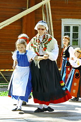 Image showing Unidentified dancers in folklore ensemble