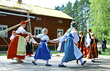 Image showing Unidentified dancers in folklore ensemble