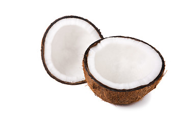 Image showing Coconut halves