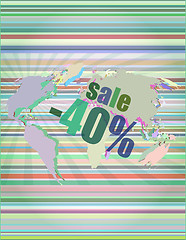 Image showing Management concept: sale words on digital screen vector illustration