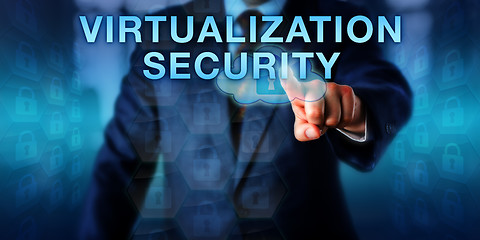 Image showing Administrator Pressing VIRTUALIZATION SECURITY