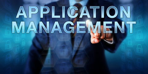 Image showing Manager Pressing APPLICATION MANAGEMENT