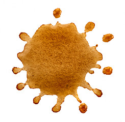 Image showing coffee stain on white background