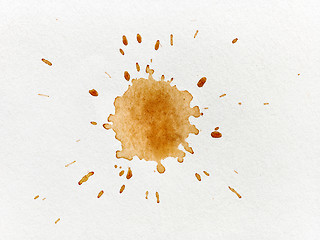 Image showing coffee stain on paper