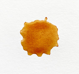 Image showing coffee stain on paper