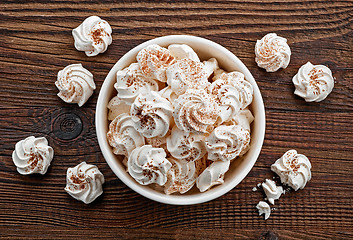 Image showing bowl of meringue cookies