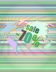 Image showing Management concept: sale words on digital screen vector illustration
