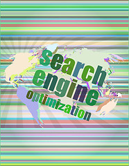 Image showing Search Engine Optimization - SEO Sign in Browser Window vector illustration