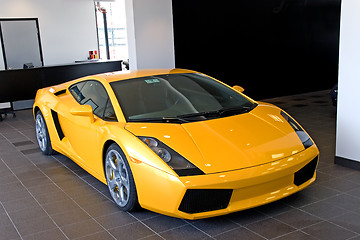 Image showing sport car yellow