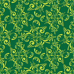 Image showing floral green tile