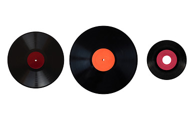 Image showing Size comparison of recording media