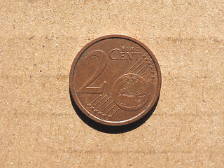 Image showing Euro cent coins