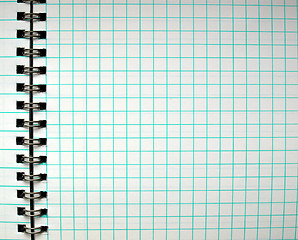 Image showing Blank notebook page