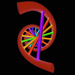 Image showing DNA structure model