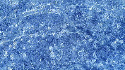 Image showing Natural blue ice texture