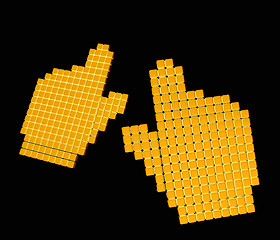 Image showing Set of Link selection computer mouse cursor